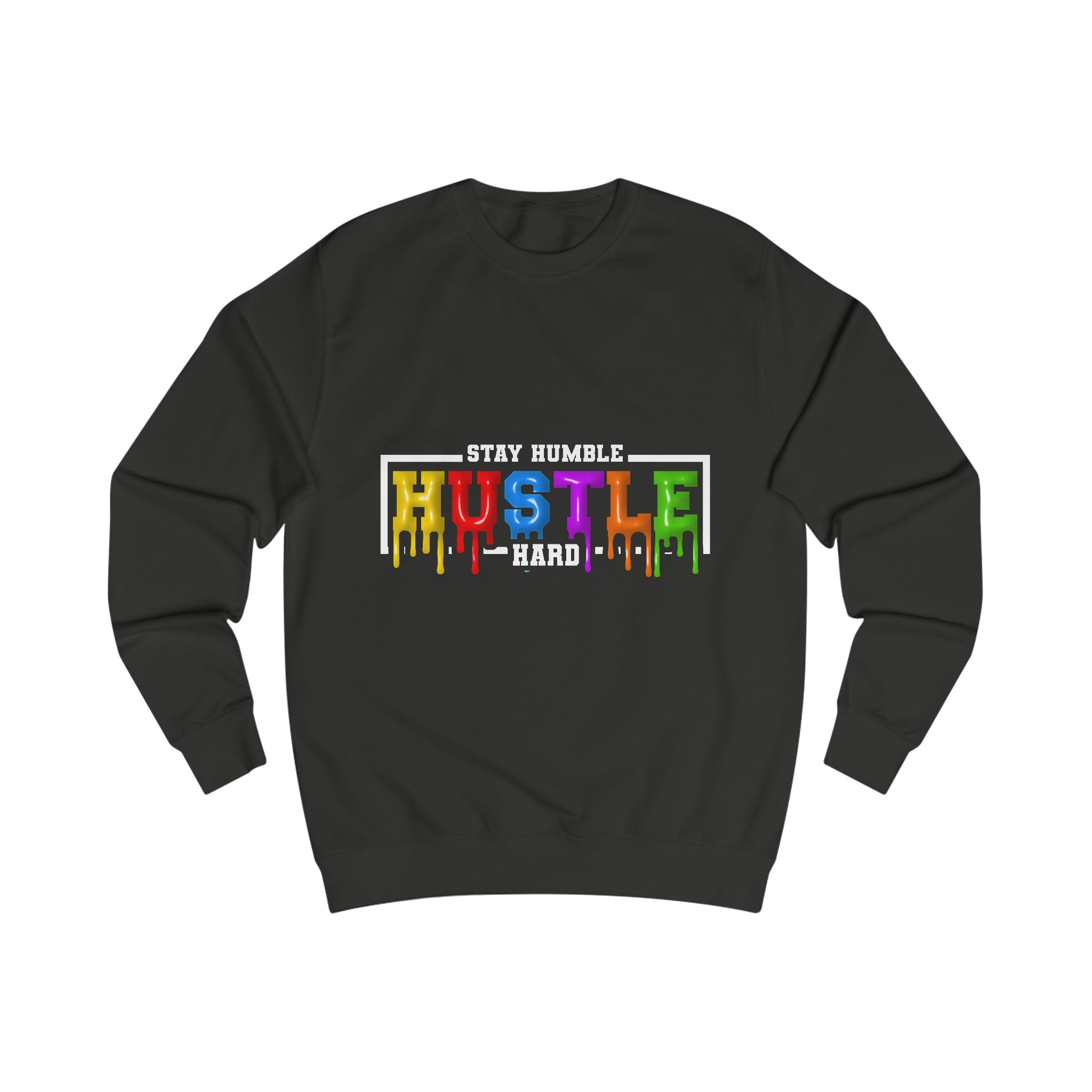 "Hustle" Unisex Sweatshirt - Motivational Gift for Entrepreneurs, Cozy Fashion, Perfect for Work, Motivation, Casual Wear