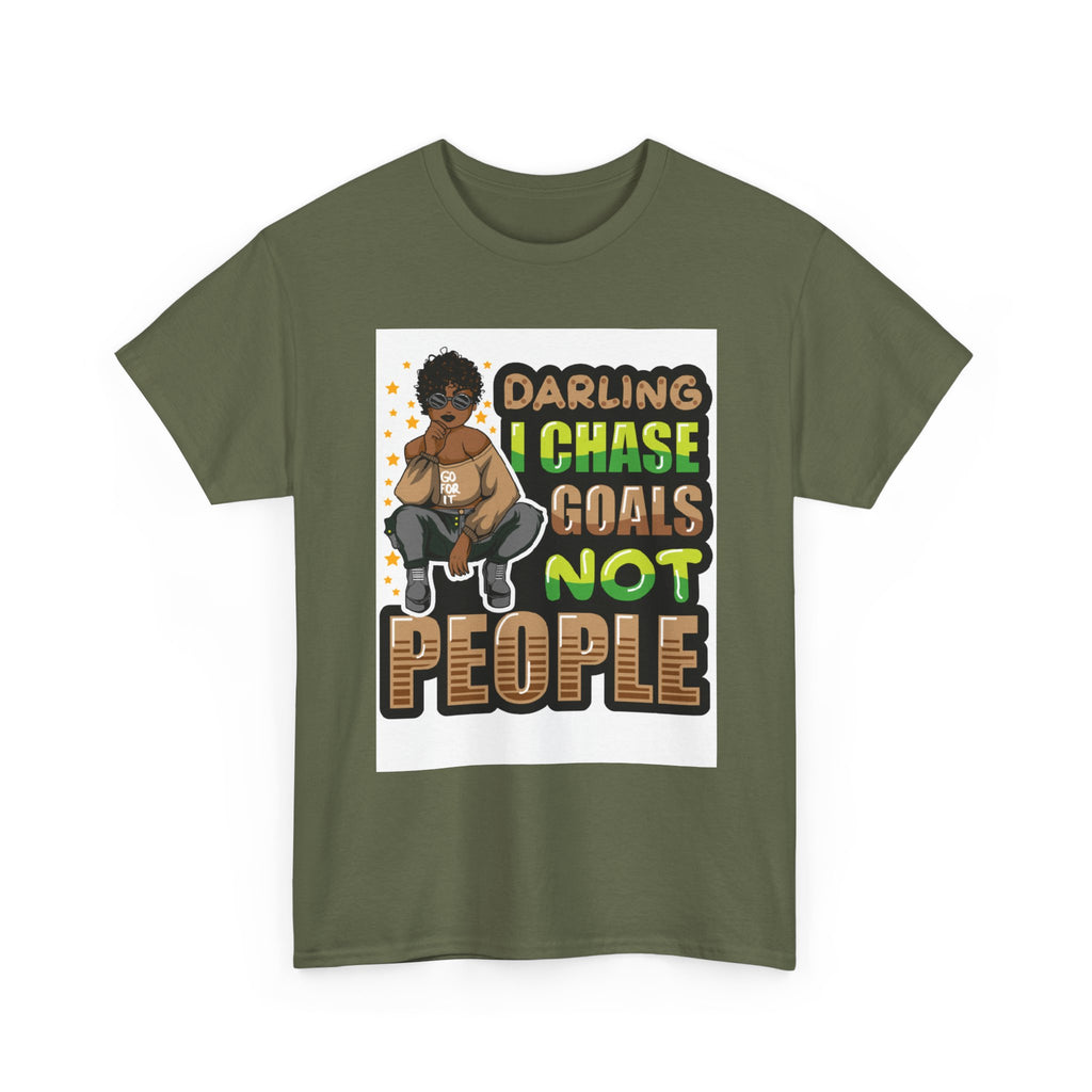 "Chase Goals" Tee, Motivational T-Shirt, Inspirational Wear, Casual Gift, Unisex Fashion, Everyday Wear, Positive Vibes