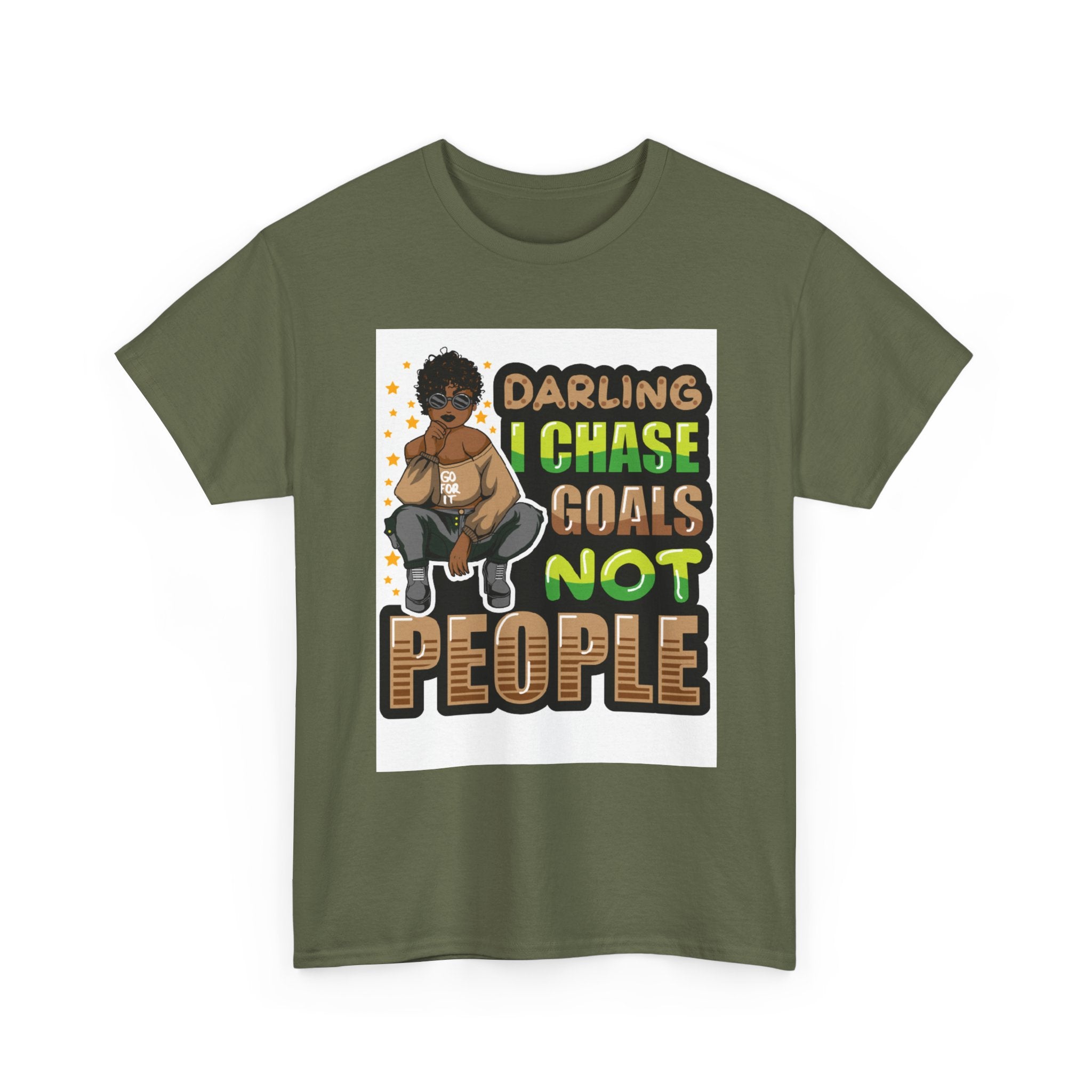 "Chase Goals" Tee, Motivational T-Shirt, Inspirational Wear, Casual Gift, Unisex Fashion, Everyday Wear, Positive Vibes