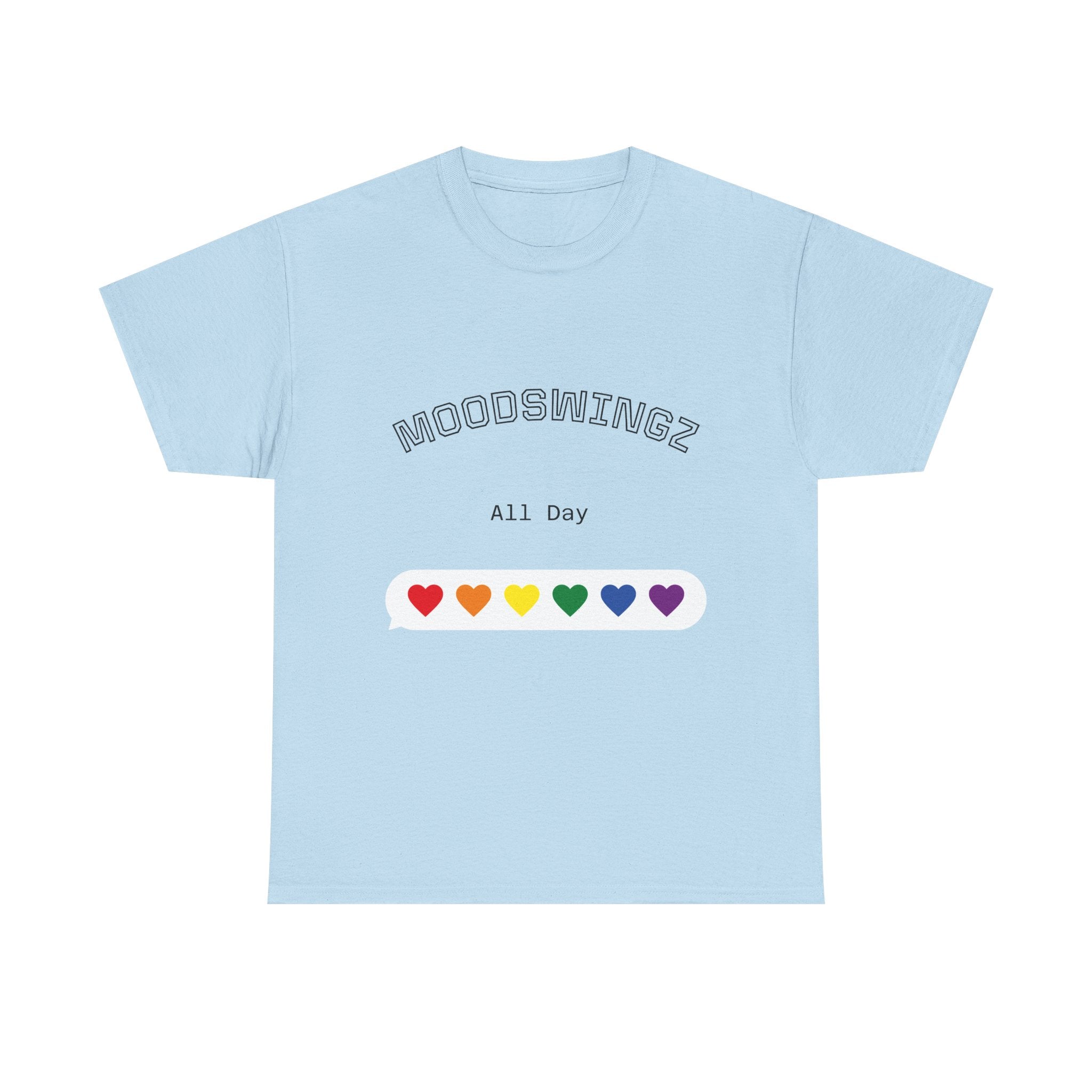 "MoodSwyngz" All Day Unisex Heavy Cotton Tee - LGBTQ+ Pride Shirt, Casual Everyday Wear, Gift for Friends, Summer Vibes, Relaxed Fit