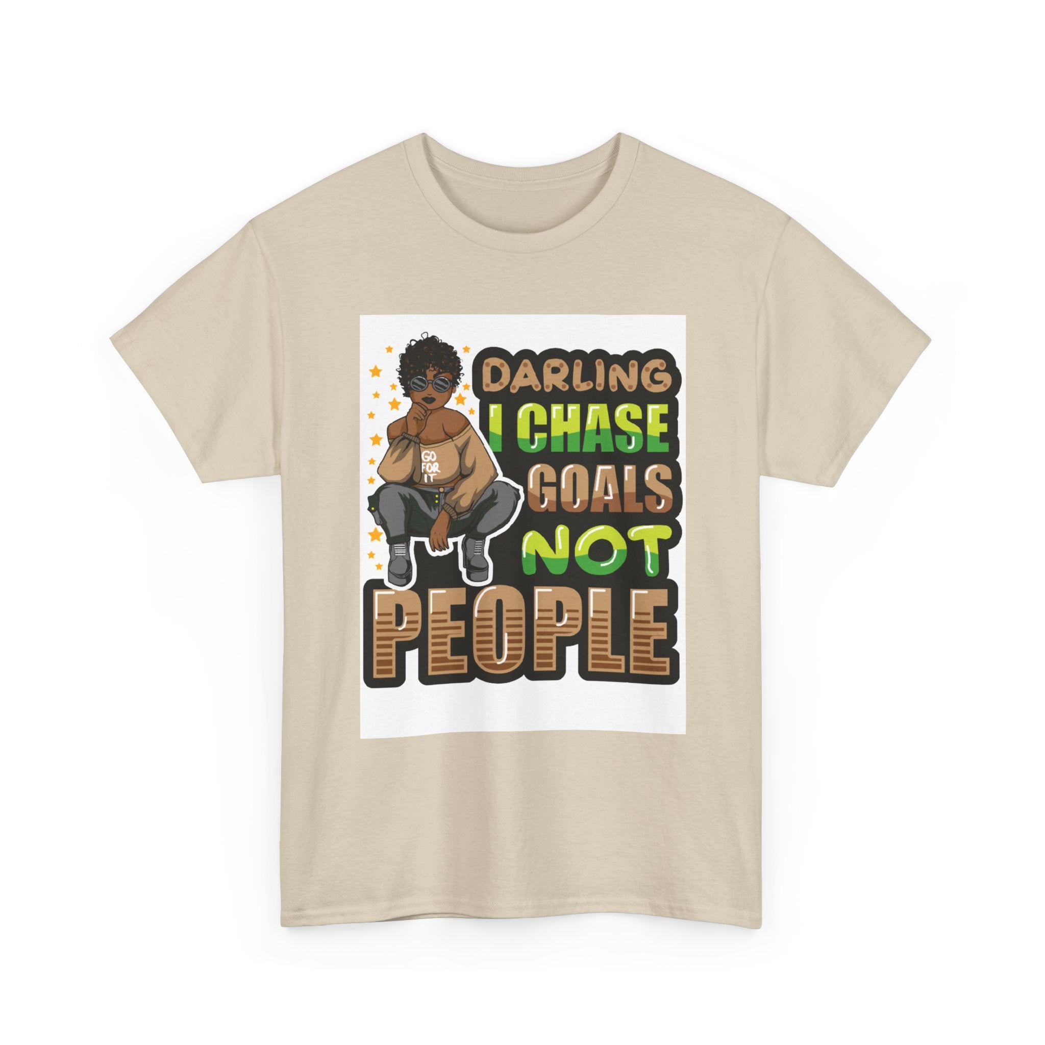 "Chase Goals" Tee, Motivational T-Shirt, Inspirational Wear, Casual Gift, Unisex Fashion, Everyday Wear, Positive Vibes