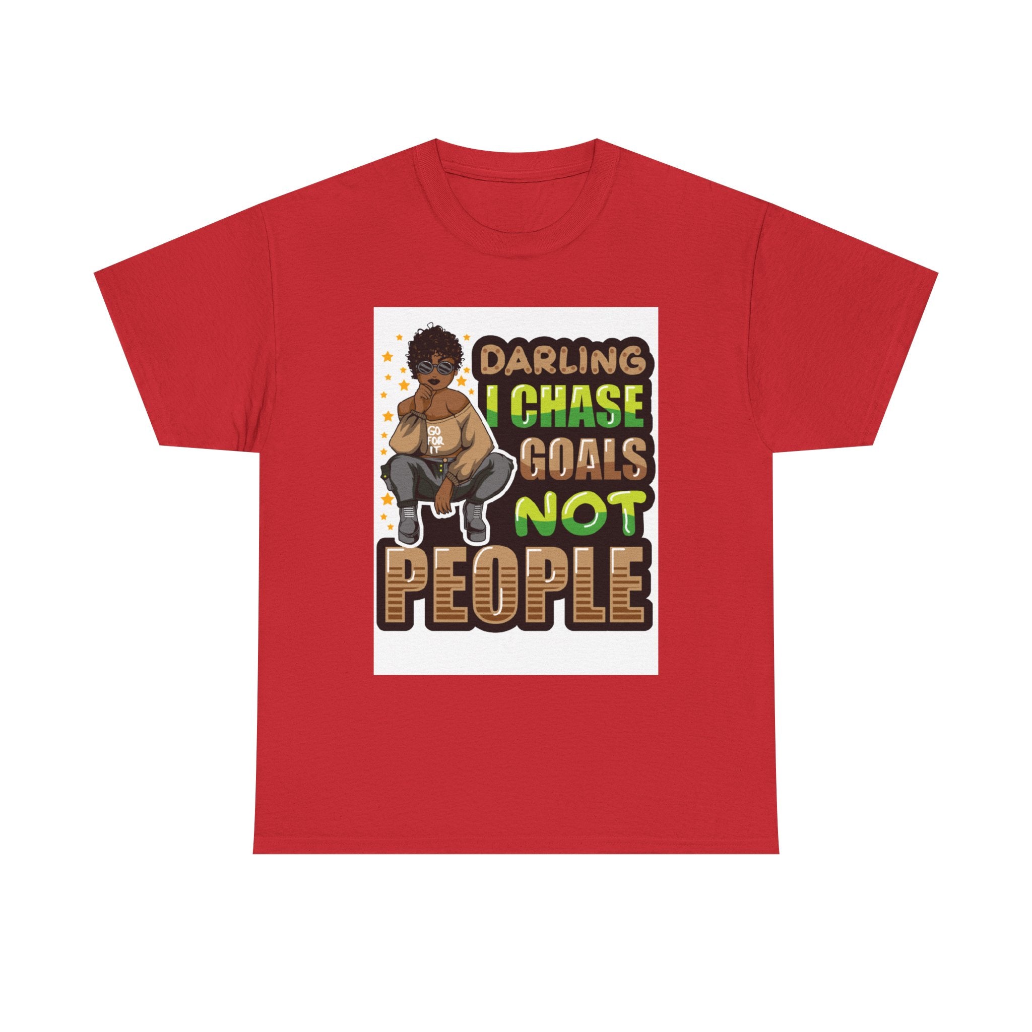 "Chase Goals" Tee, Motivational T-Shirt, Inspirational Wear, Casual Gift, Unisex Fashion, Everyday Wear, Positive Vibes
