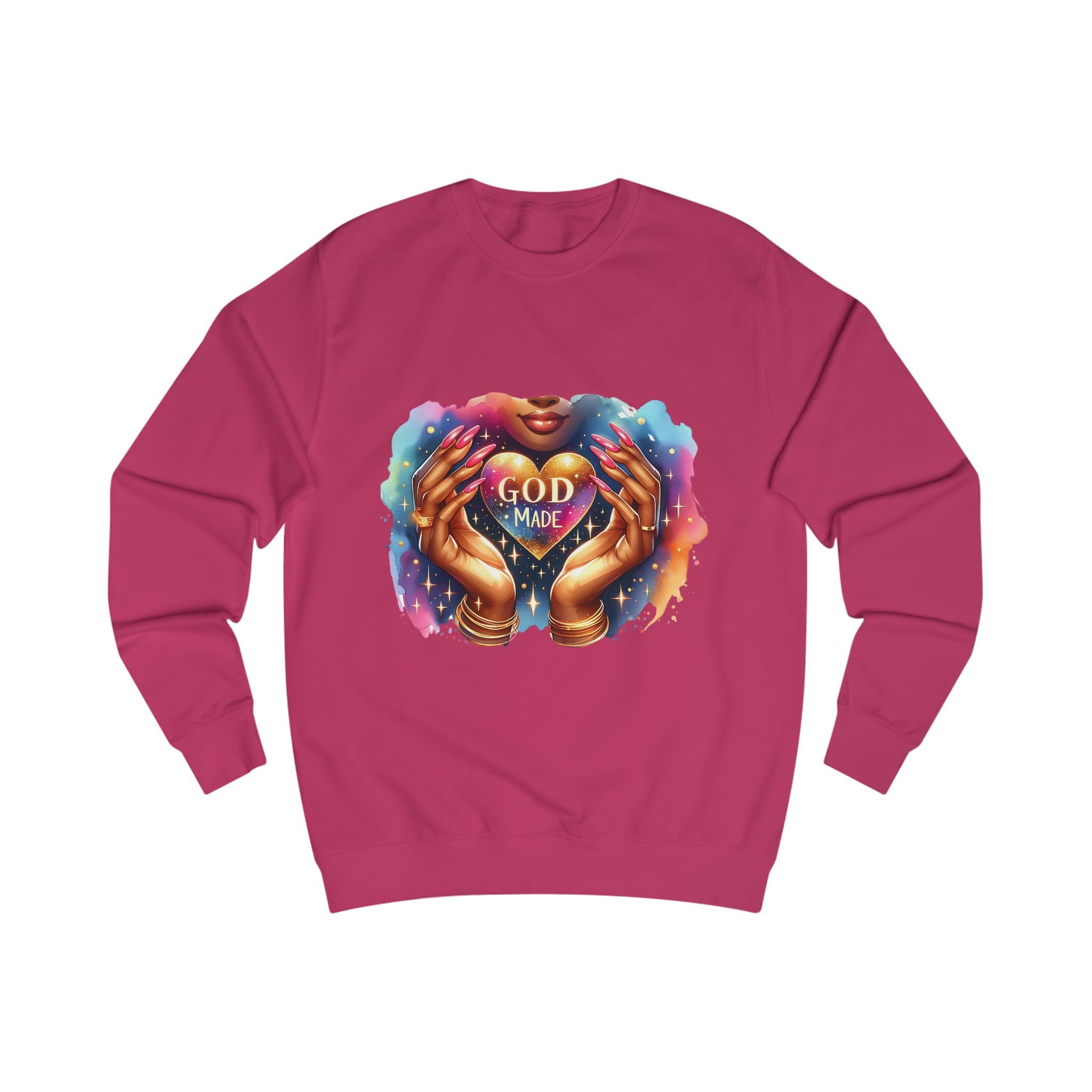 "Spiritual Hands" Unisex Sweatshirt, Cozy Gift, Motivational Apparel, Inspirational Clothing, Heartwarming Fashion