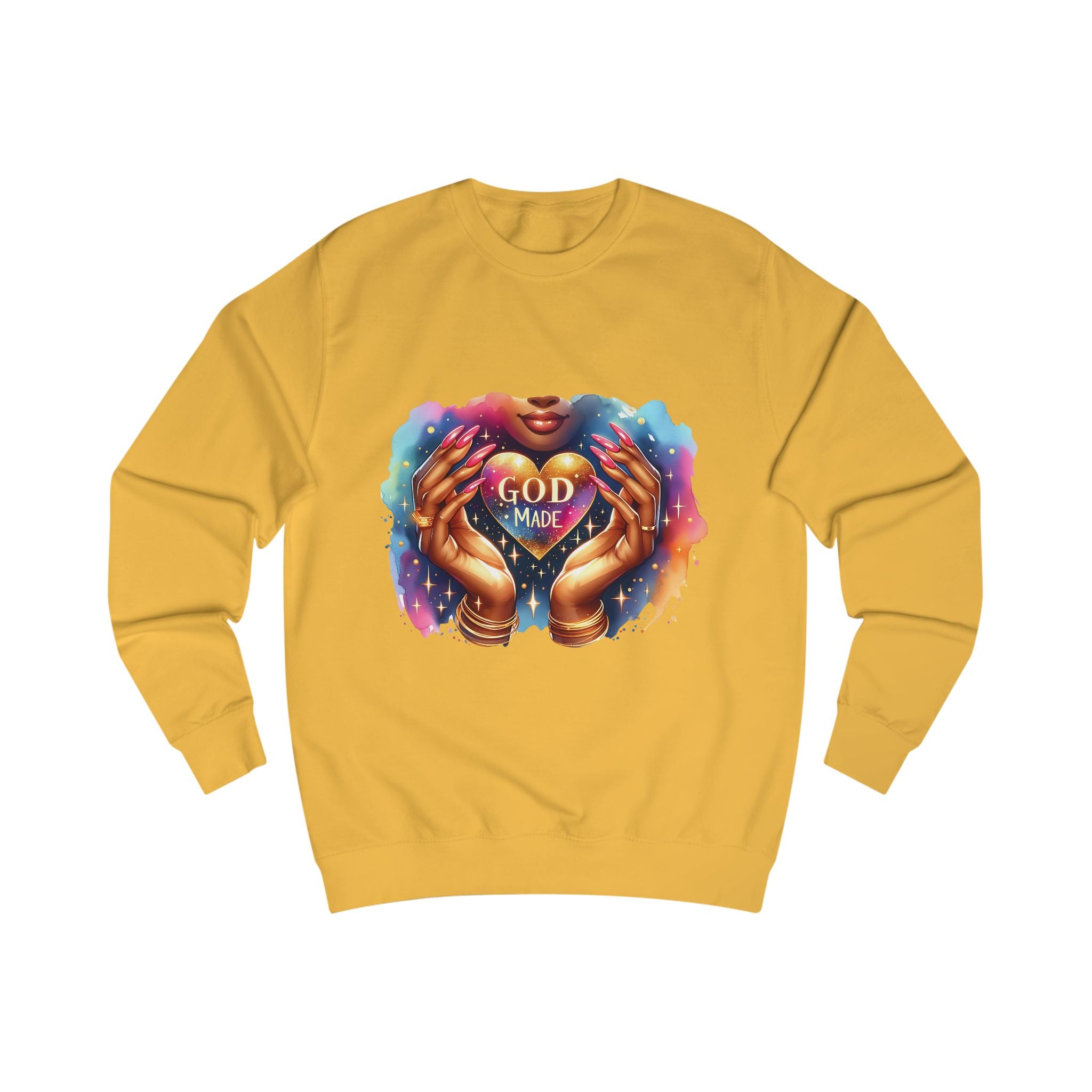 "Spiritual Hands" Unisex Sweatshirt, Cozy Gift, Motivational Apparel, Inspirational Clothing, Heartwarming Fashion