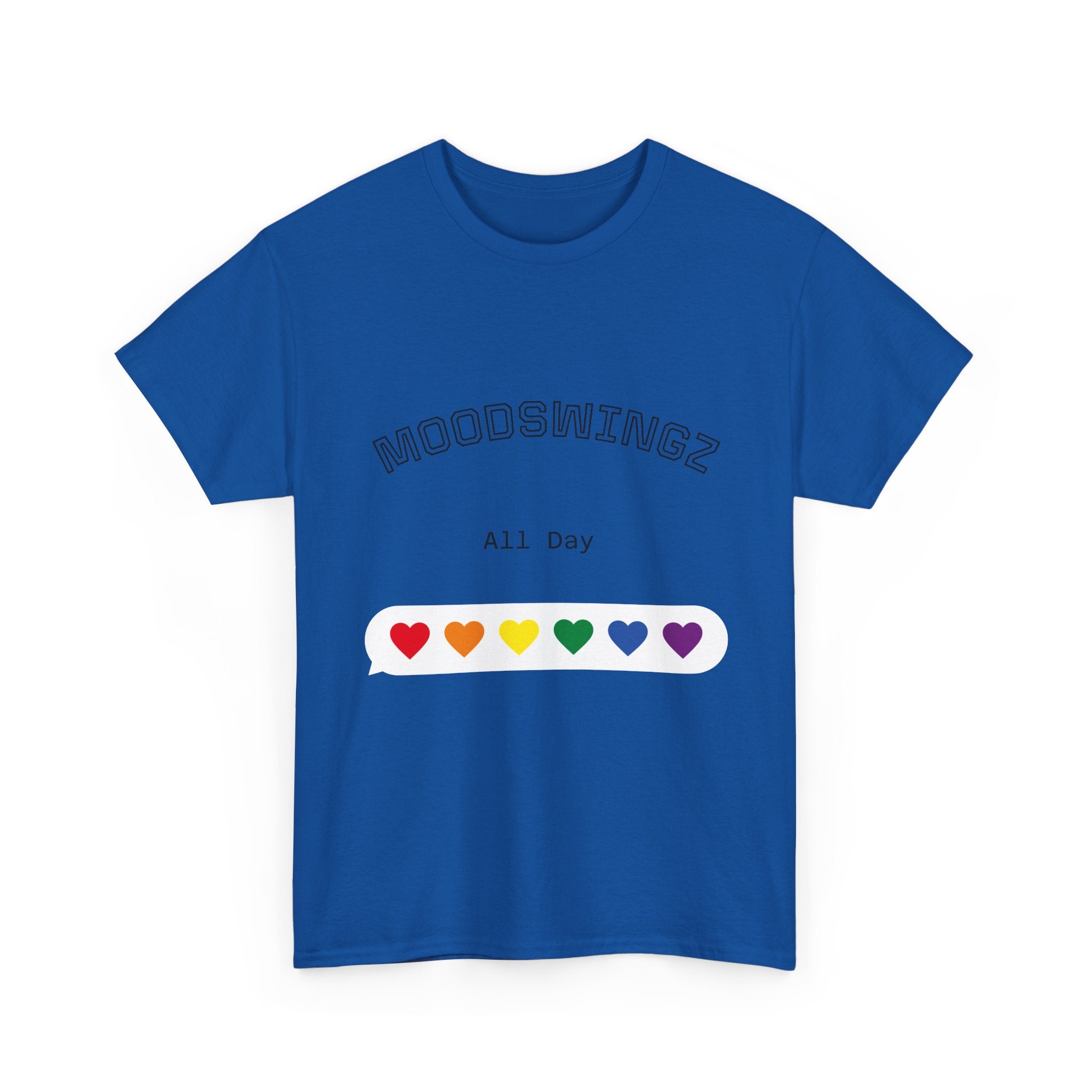 "MoodSwyngz" All Day Unisex Heavy Cotton Tee - LGBTQ+ Pride Shirt, Casual Everyday Wear, Gift for Friends, Summer Vibes, Relaxed Fit