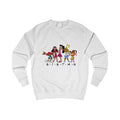 "Sisters" Unisex Sweatshirt, Cozy Gift for Friends, Cartoon Apparel, Cute Graphic Tops, Casual Fashion for Celebrations