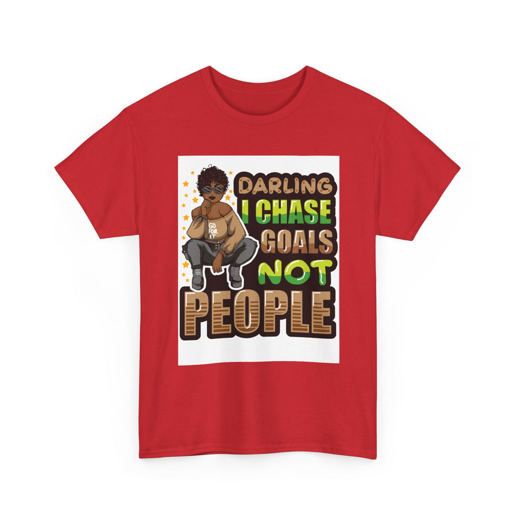 "Chase Goals" Tee, Motivational T-Shirt, Inspirational Wear, Casual Gift, Unisex Fashion, Everyday Wear, Positive Vibes