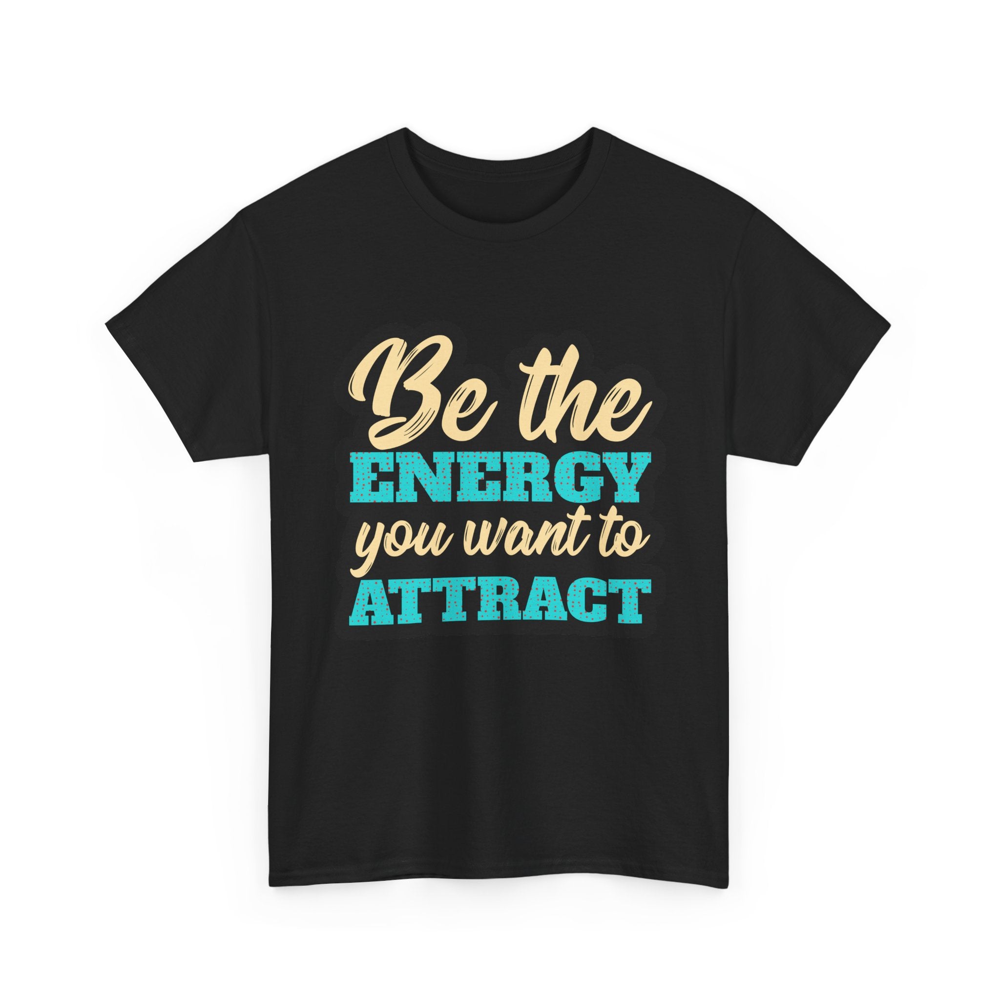 'Positive Energy "Tee, Motivational Graphic T-Shirt, Inspirational Gift, Casual Wear, Self-Care Reminder, Everyday Comfort