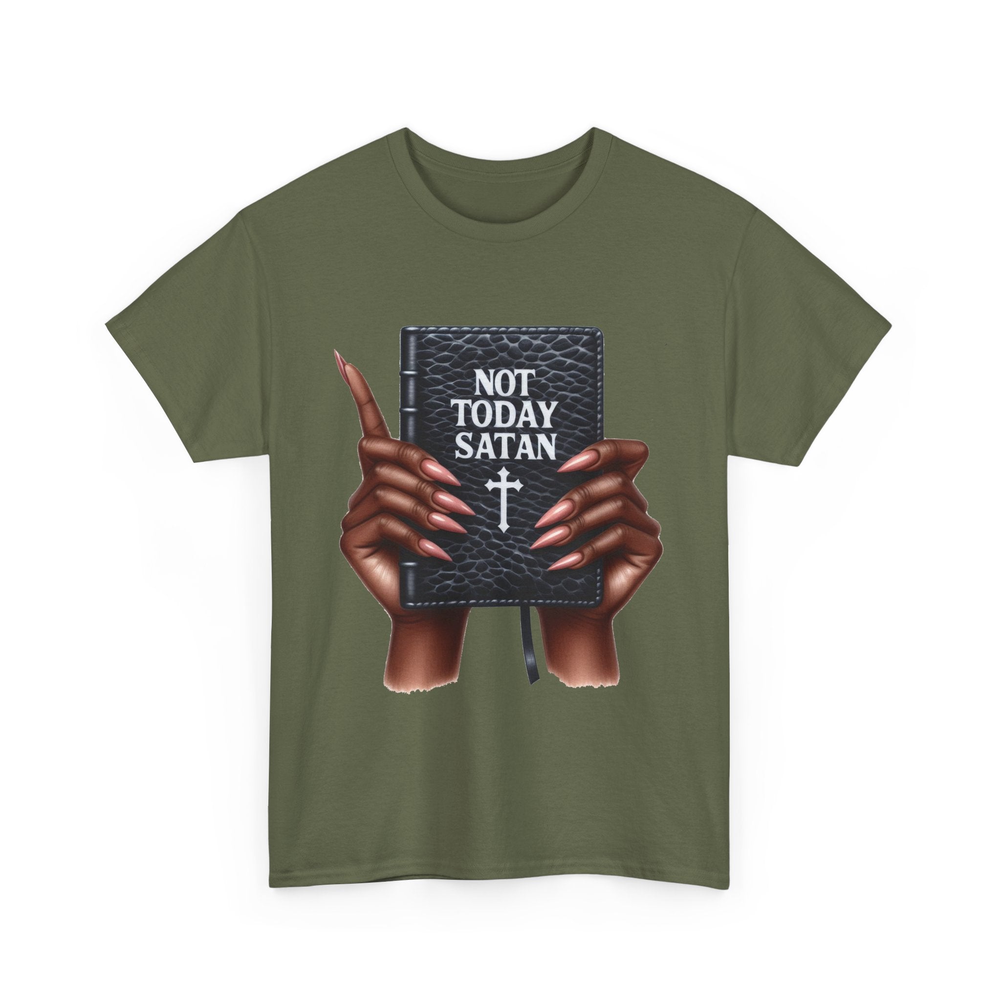 "Not Today Satan" Faith-Based Apparel, Spiritual Gifts, Everyday Wear, Casual Outings