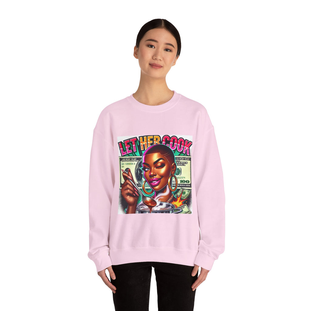 "Let Her Cook" Graphic Sweatshirt