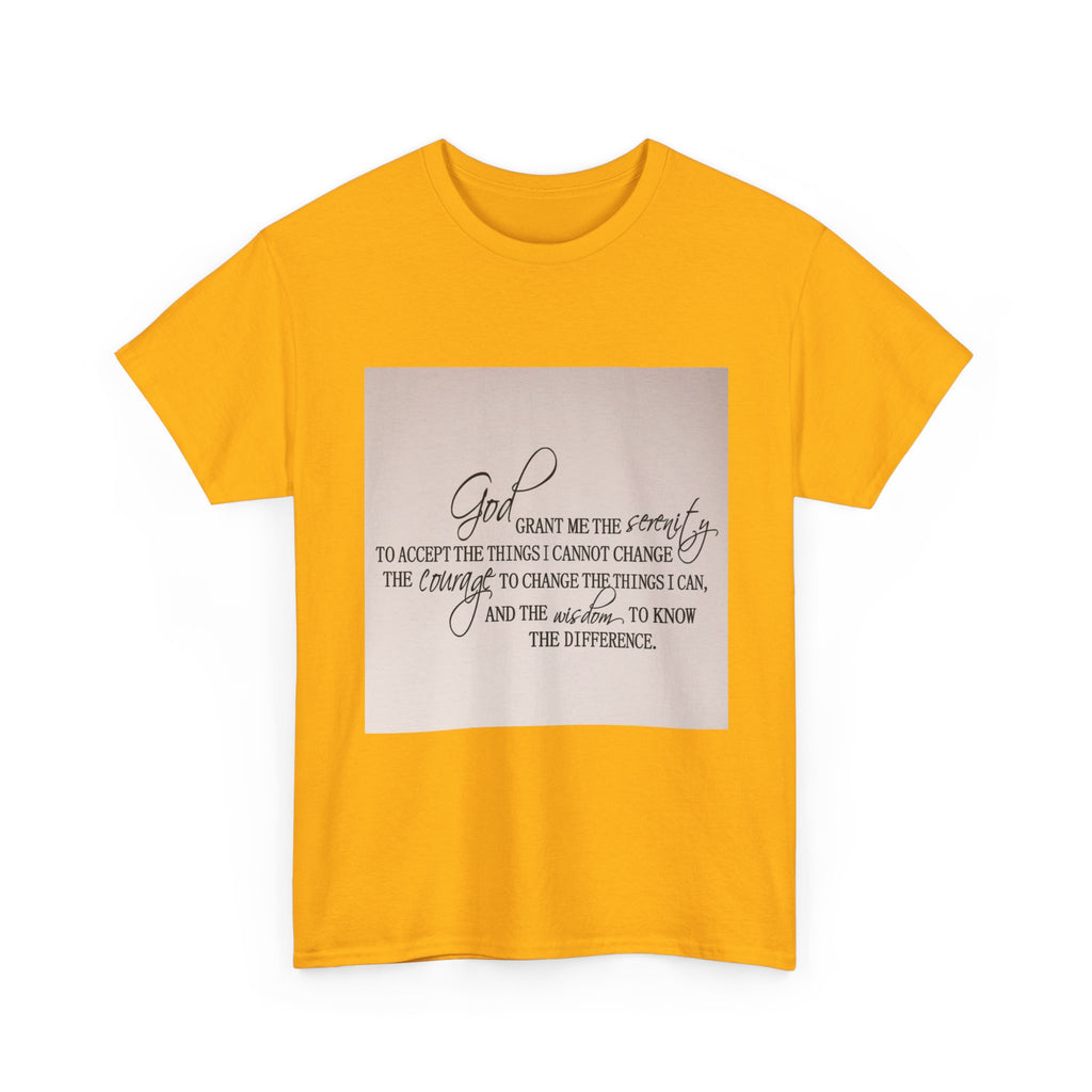 "Inspirational Quote" Tee - Unisex Heavy Cotton T-Shirt for Faith, Encouragement, God, Inspirational Gift, Everyday Wear