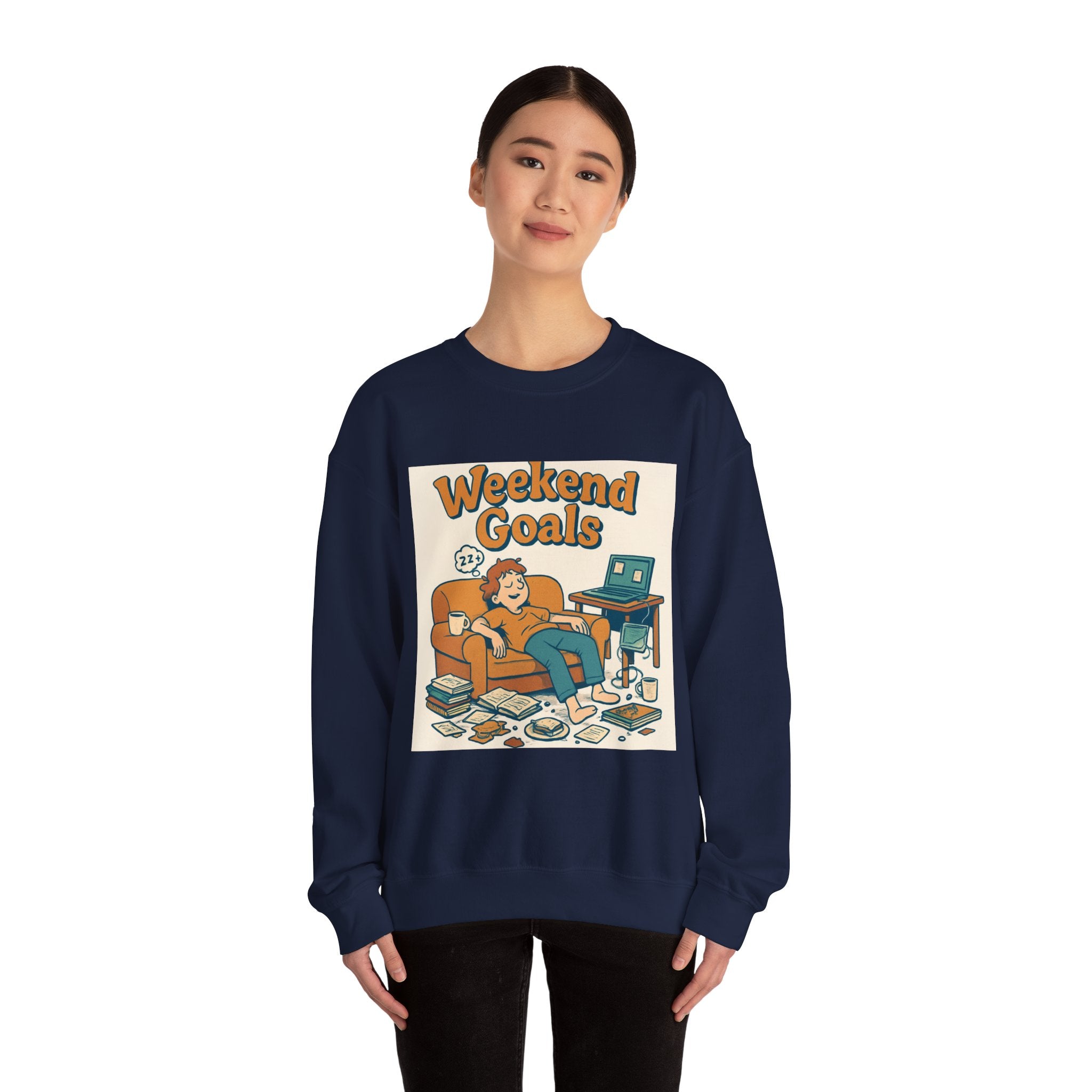 " Weekend Goals" Unisex Heavy Blend™ Crewneck Sweatshirt