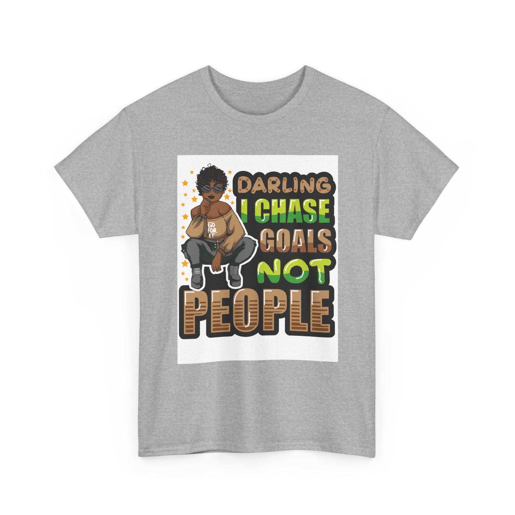 "Chase Goals" Tee, Motivational T-Shirt, Inspirational Wear, Casual Gift, Unisex Fashion, Everyday Wear, Positive Vibes