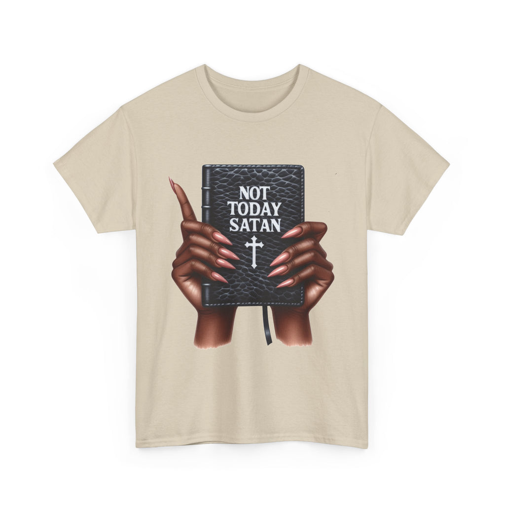 "Not Today Satan" Faith-Based Apparel, Spiritual Gifts, Everyday Wear, Casual Outings