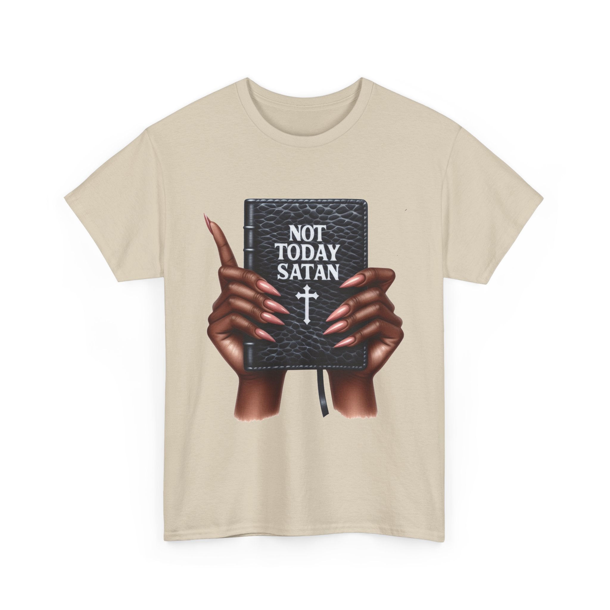 "Not Today Satan" Faith-Based Apparel, Spiritual Gifts, Everyday Wear, Casual Outings