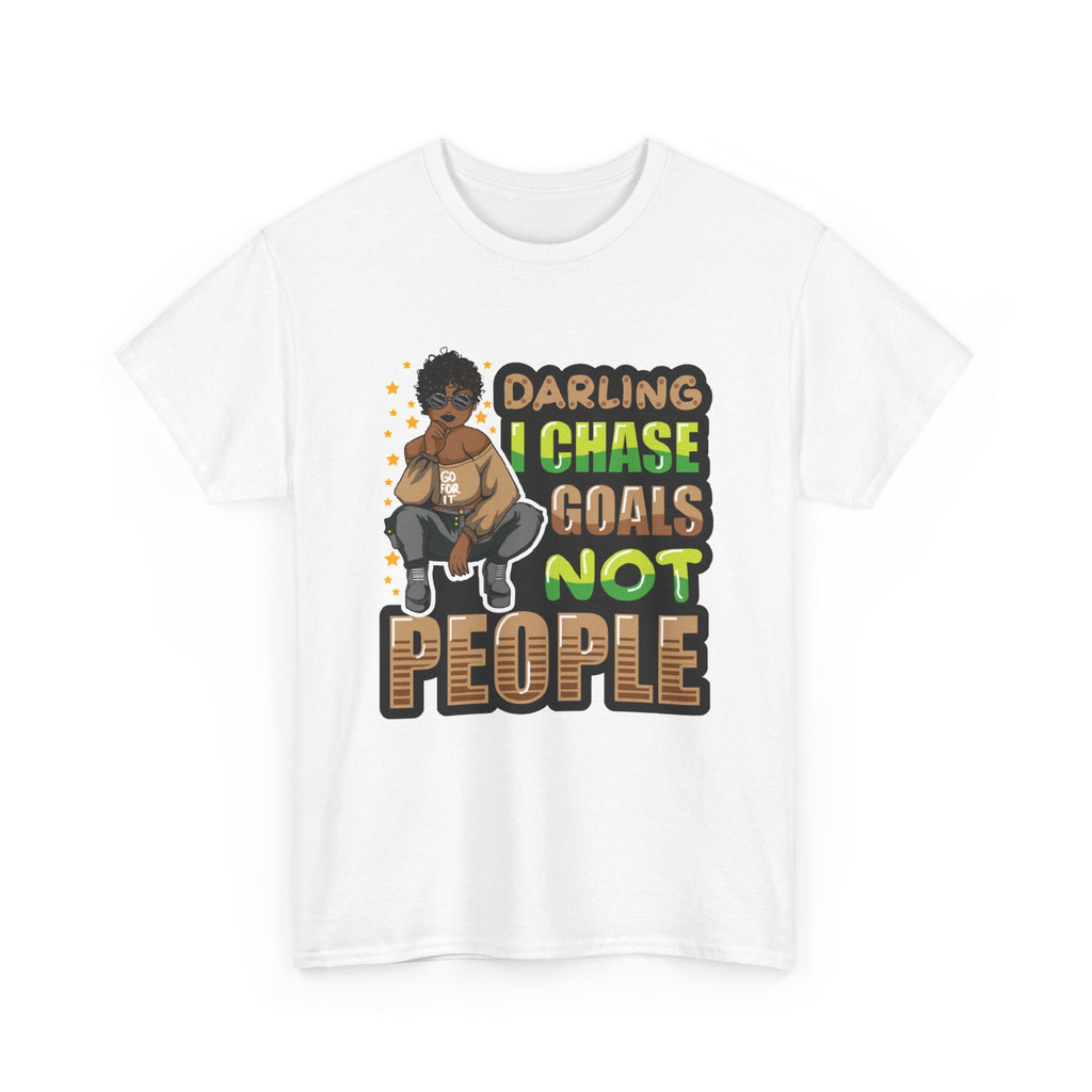 "Chase Goals" Tee, Motivational T-Shirt, Inspirational Wear, Casual Gift, Unisex Fashion, Everyday Wear, Positive Vibes