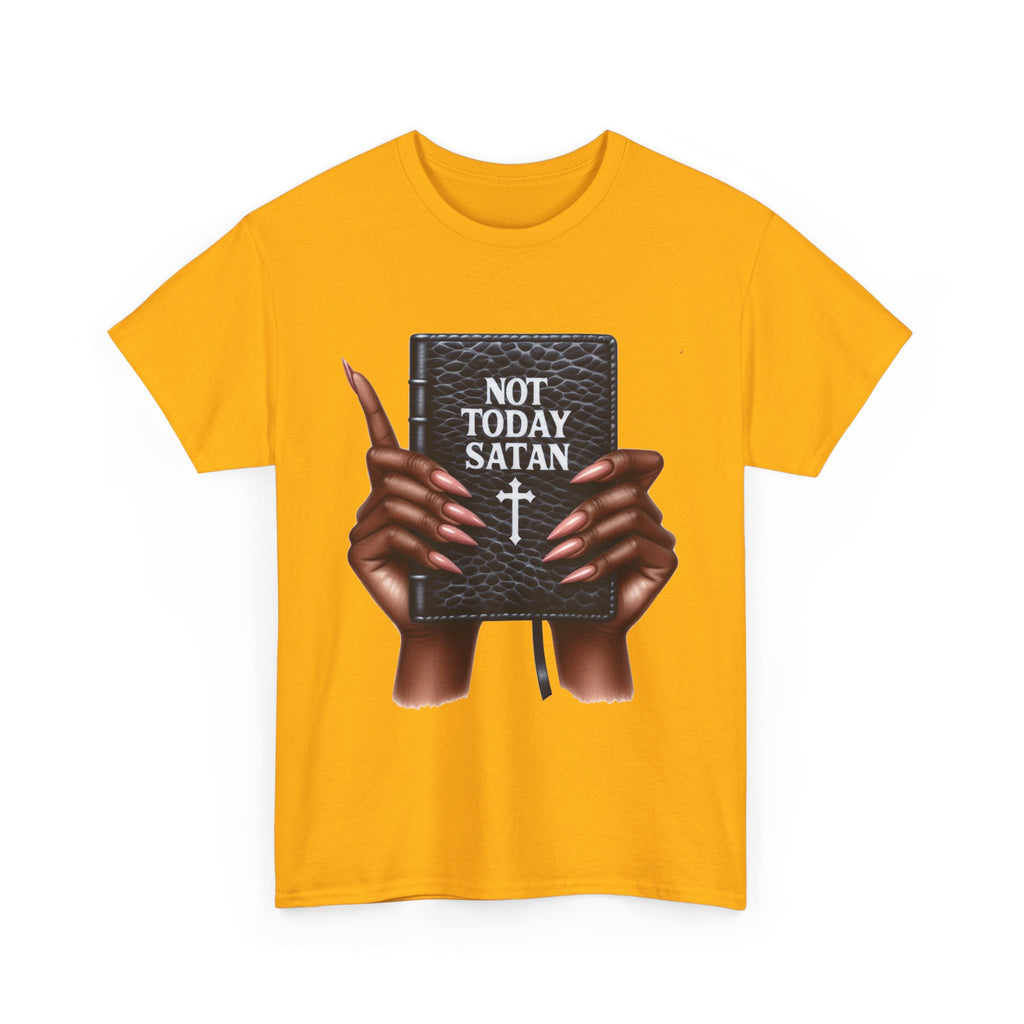 "Not Today Satan" Faith-Based Apparel, Spiritual Gifts, Everyday Wear, Casual Outings